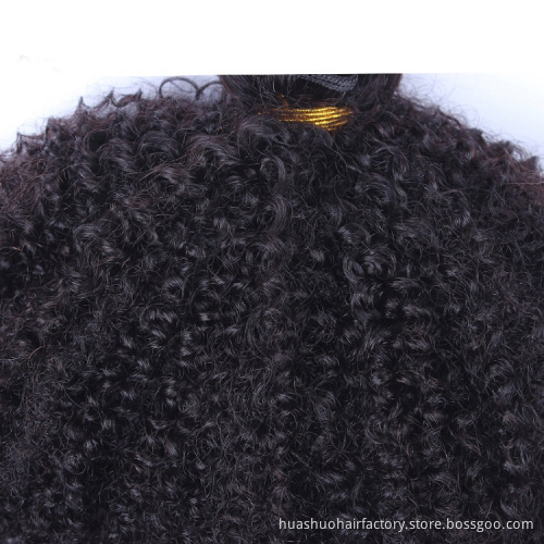 Hot Selling Unprocessed Human Hair Extension Afro Kinky Curl Brazilian Hair Bundles